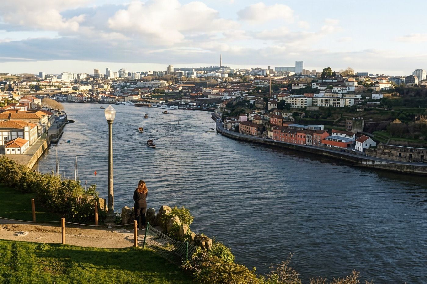 Ein kühler, klarer Tag am Douro