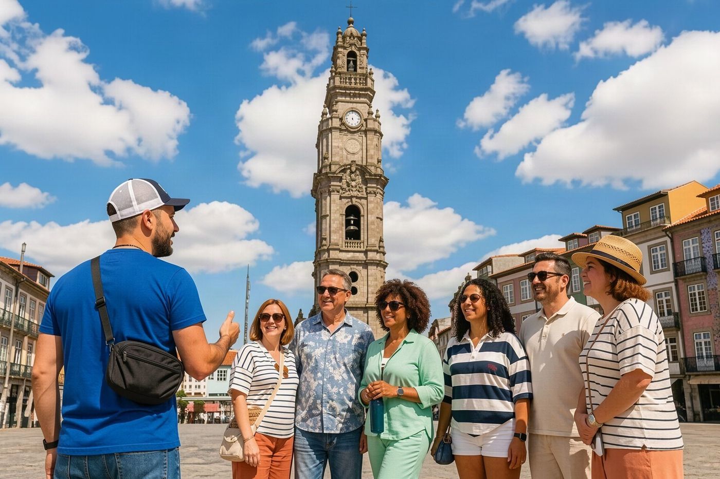A guided group in the old town