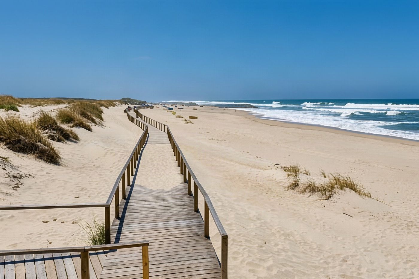 A long Atlantic beach within a day trip of Porto