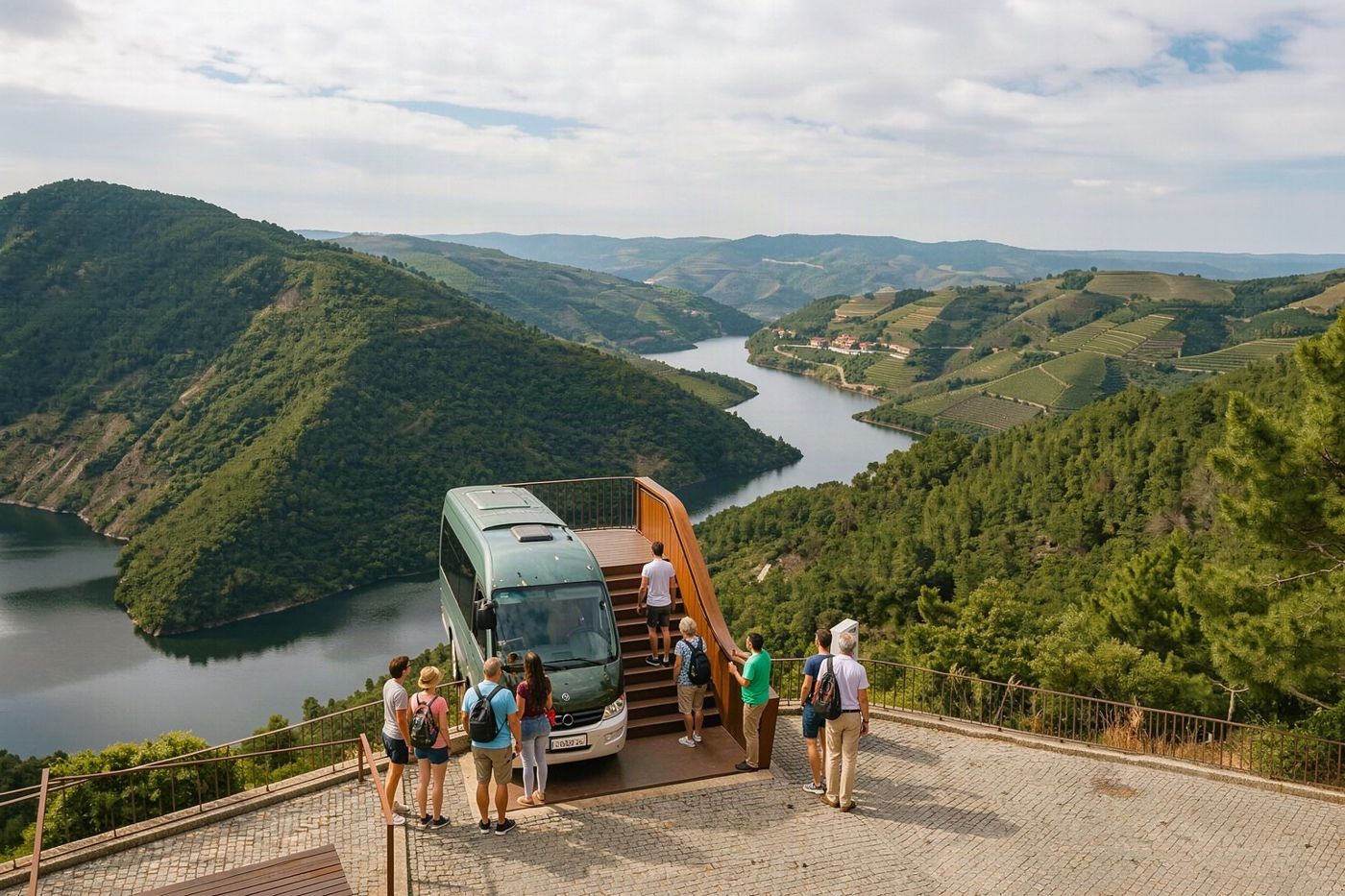 A viewpoint over the Douro on a day tour