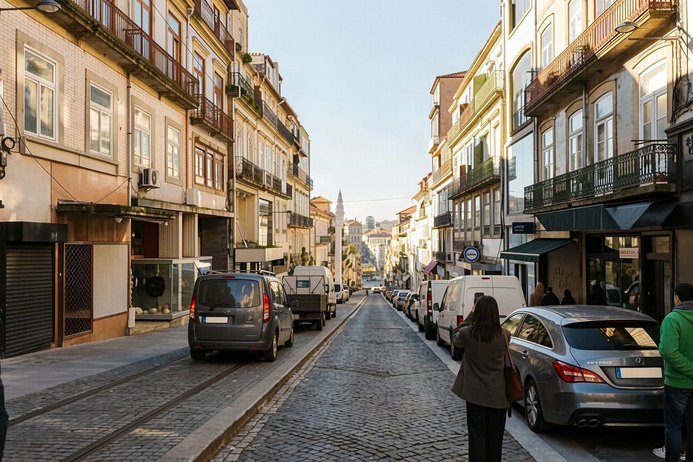 A street west of the old centre
