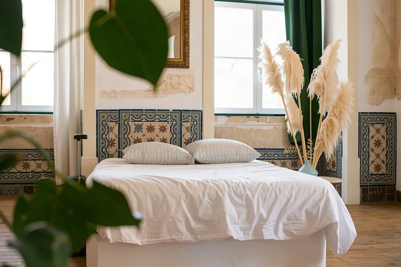 Ein Zimmer in einem kleinen Hotel außerhalb der Stadt