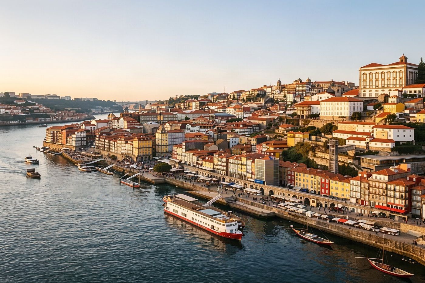 Porto and the Douro seen from the Gaia bank