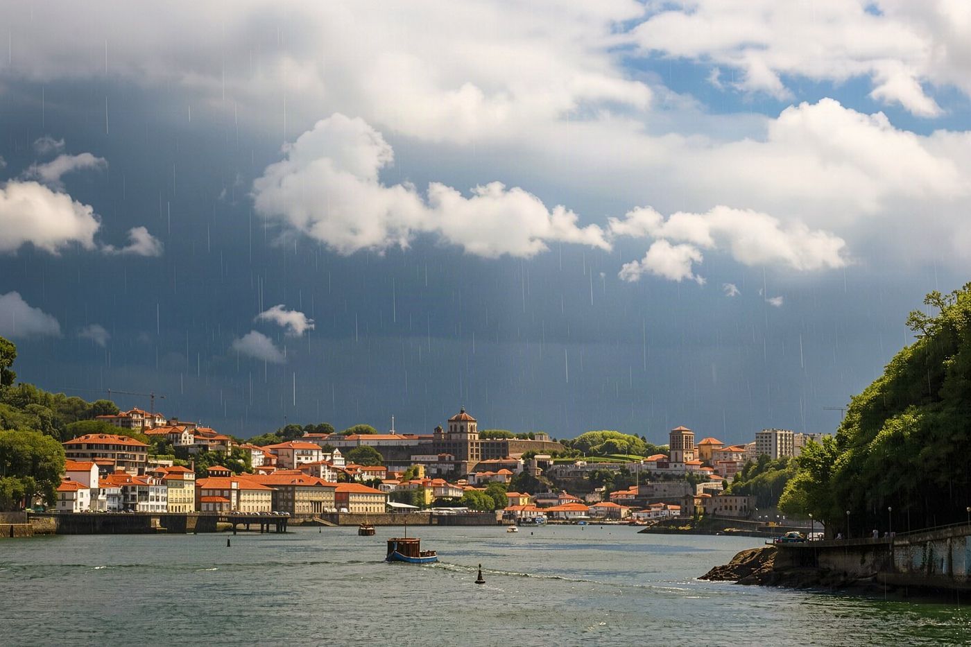 A spring shower over Porto