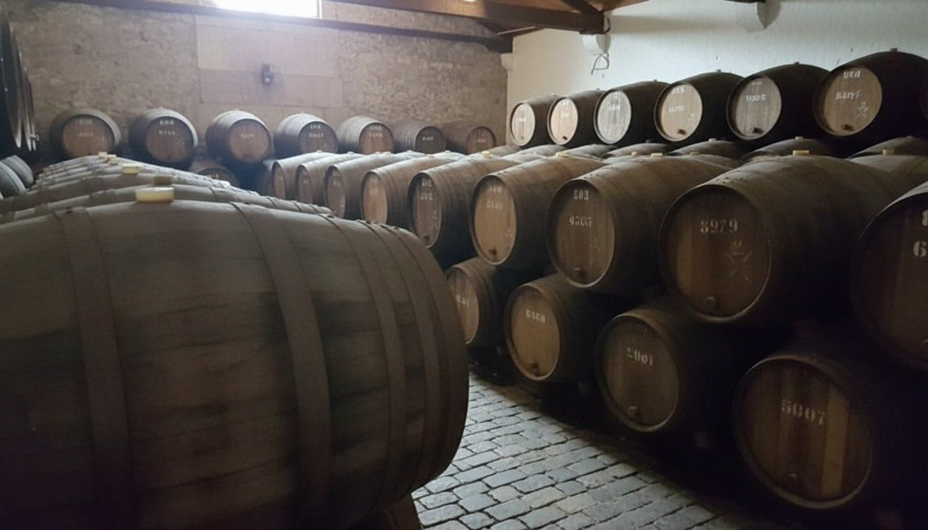 Casks in a Port lodge in Gaia