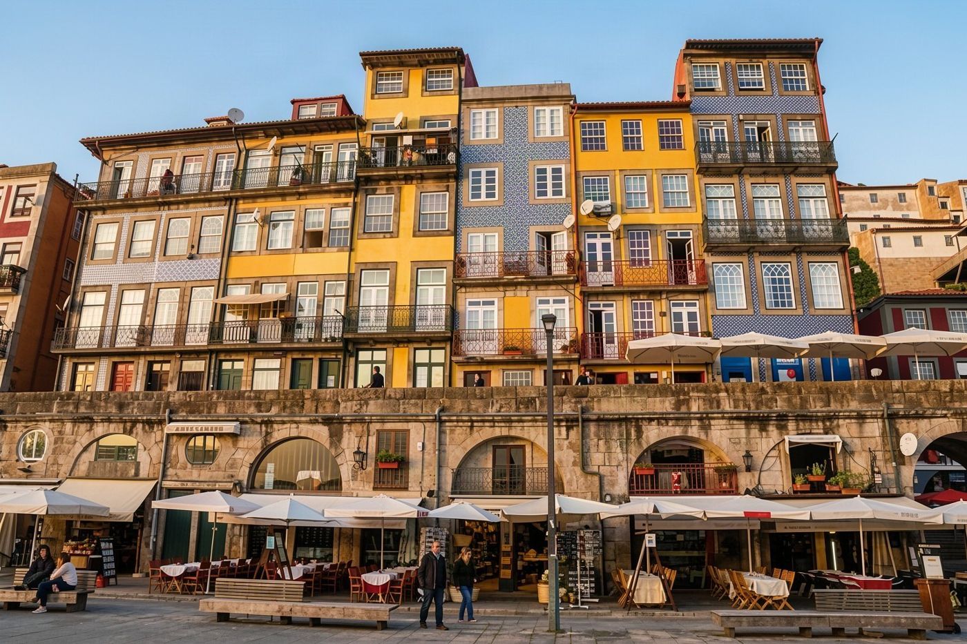 The Praça da Ribeira on the quay