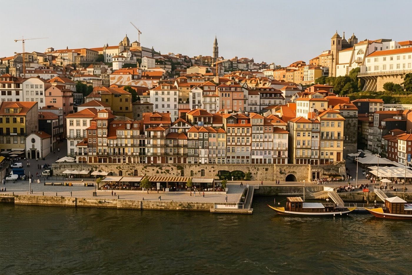 The old centre of Porto, one level above the other